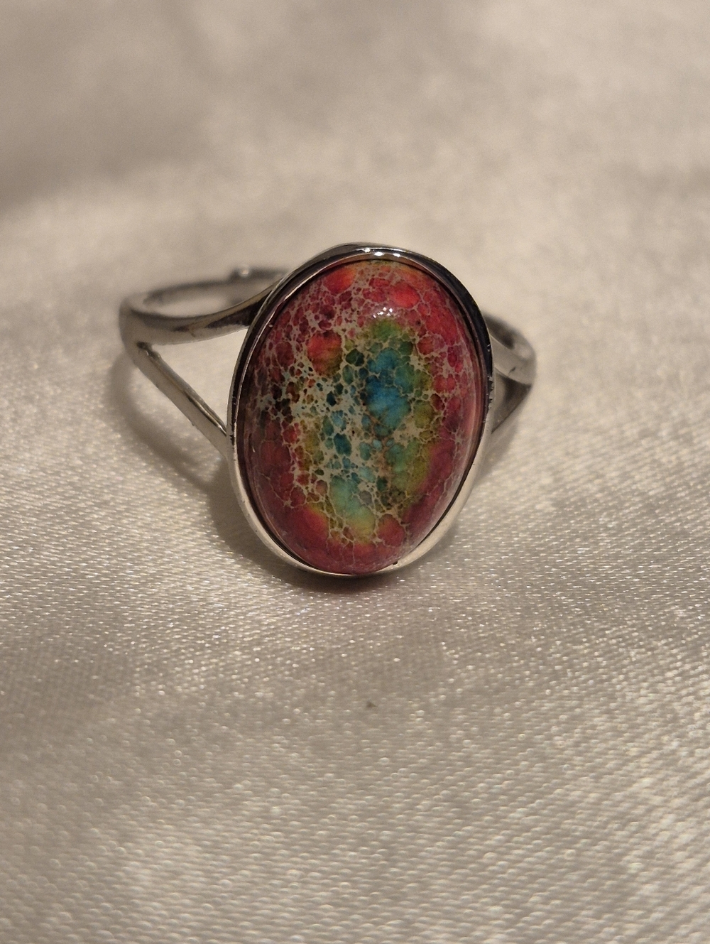 Handmade IMPERIAL jasper Adjustable Ring